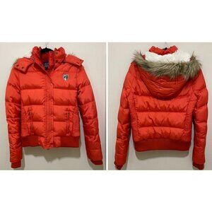 Women's American Eagle Puffer Jacket, Size Large